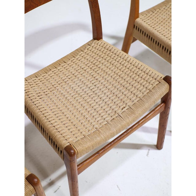 Vintage Dining Chairs in Oak by Hans J. Wegner for Carl Hansen & Søn, 1950s, Set of 4 For Sale - Image 16 of 18
