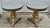 Vtg. Pair Italian Regency Style Carved Wood Pedestal End Tables W/Mirrored Tops For Sale In Philadelphia - Image 6 of 15