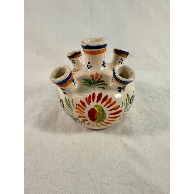 White Antique, Henriot Quimper, Faience, Quintal Vase For Sale - Image 8 of 9