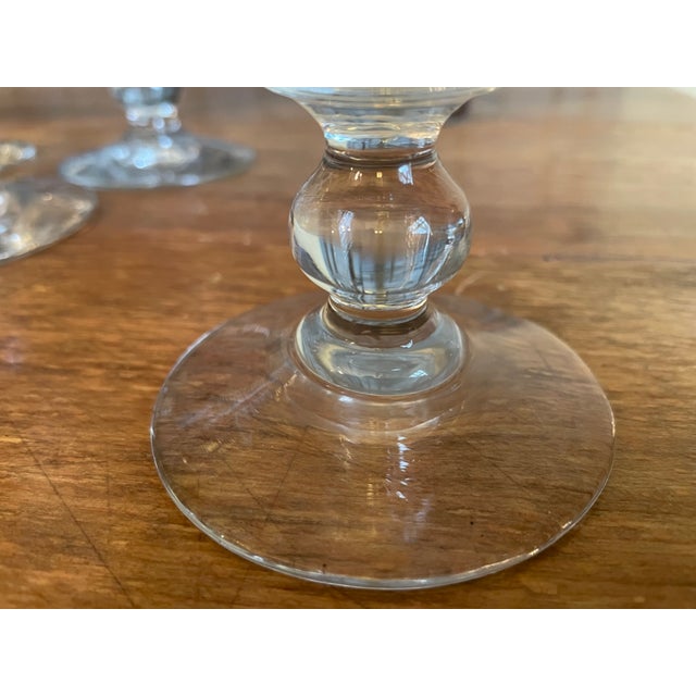 Antique French Hand-Cut Wine Glasses, 1800s, Set of 6 For Sale - Image 6 of 10