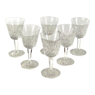Waterford Crystal of Ireland, Lismore, 4 Ounce Wines- Set of Six For Sale