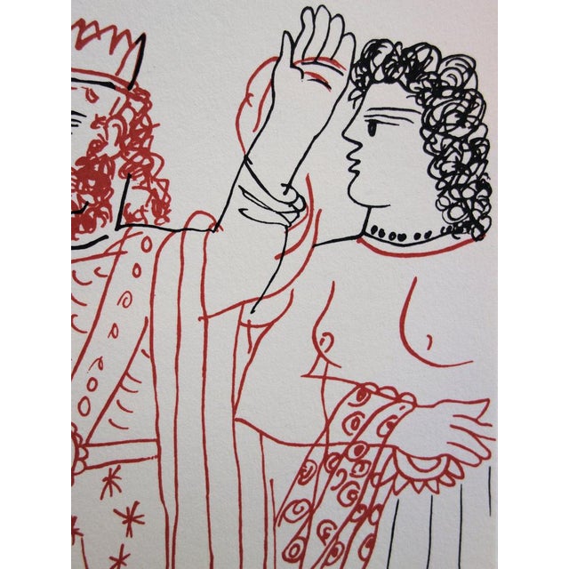 Modern Alekos Fassianos, Roi et Andromaque, Lithograph For Sale - Image 3 of 6