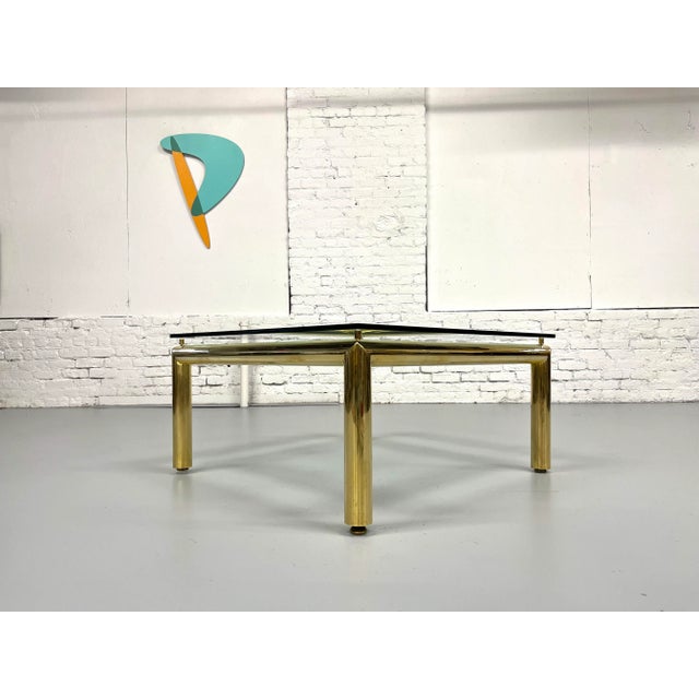 Mid-Century Tubular Brass Coffee Table For Sale In New York - Image 6 of 12