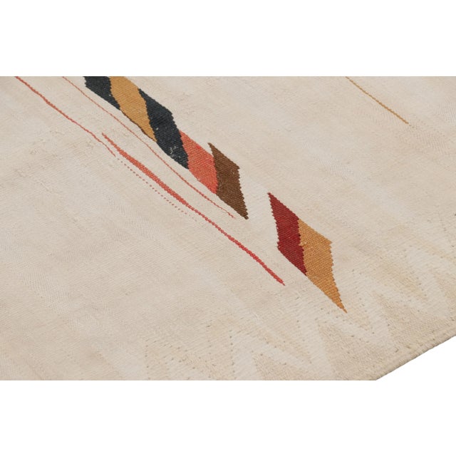 Textile Vintage Shahsavan Persian Kilim Runner Rug, Polychromatic Stripes - Rug & Kilim For Sale - Image 7 of 8