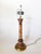 Vintage Alabaster Marble Column Table Lamp, Double Sockets For Sale - Image 4 of 12