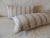 Lavender and Taupe Long Bolster Decorative Pillows From Portugal - A Pair For Sale - Image 4 of 8