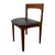 Mid-Century Modern Teak Dining Chairs Uk Import – Set of 4 Danish Modern Style Black Vinyl Side Chairs. For Sale - Image 9 of 12