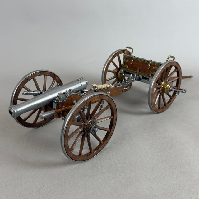 Model Cannon Military Artillery in Wood and Metal For Sale - Image 11 of 11