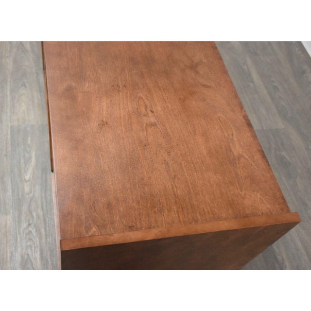 Wood 1960s Refinished Edmond Spence Maple Long Dresser For Sale - Image 7 of 10