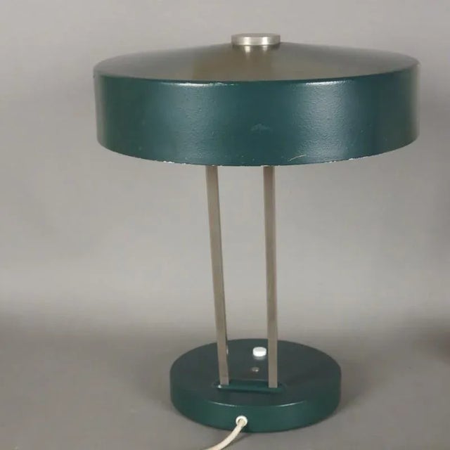 Metal Green Desk Lamp from Kaiser, 1970s For Sale - Image 7 of 8