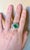 7 Carat Round Colombian Emerald and Diamond 18 Karat Gold Ring, Estate, Unisex For Sale - Image 12 of 18