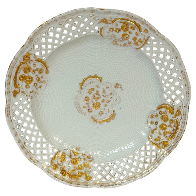 Meissen Marcolini-Period Reticulated Porcelain Plate, Circa (1774–1814) For Sale - Image 9 of 18