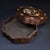 Brown Vintage Rosewood Octagonal Box With Mother-of-Pearl Bird & Floral Inlay For Sale - Image 8 of 10