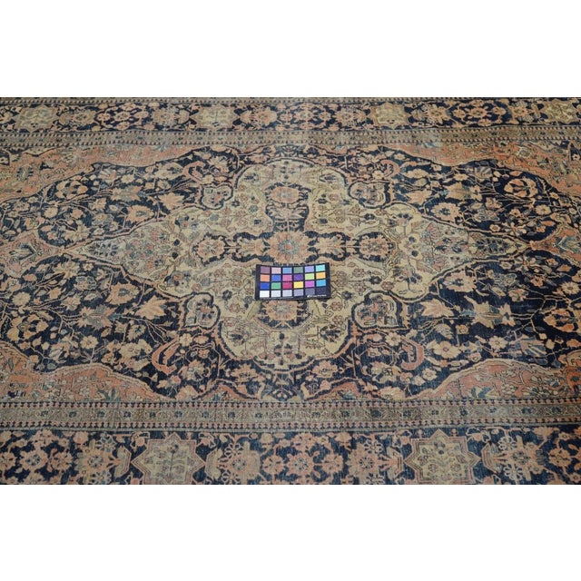 From the 1880's period of the Great Persian Carpet Revival, this urban, fine weave, central Iranian scatter employs...