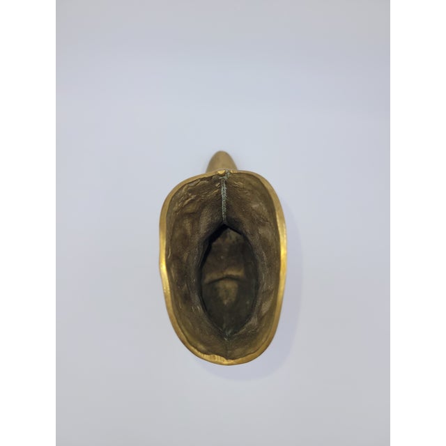 1970s Brass Cowboy Boot Vase Chairish