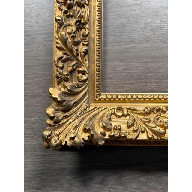 Beautiful antique picture frame made in plaster. Perfect for art or mirror.