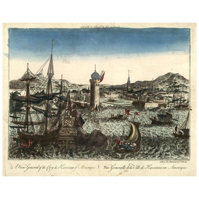Optical View of Havana, Cuba, 1770, Print For Sale - Image 6 of 6
