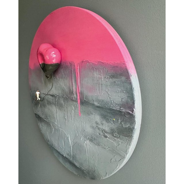 “Diventa” is a contemporary wall-mounted mixed media sculpture by Italian artist Vera Vizzi, exploring the emotional pull...