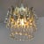 Chandelier with Murano Drops in Silver Frame from Palwa, 1950s For Sale - Image 9 of 14