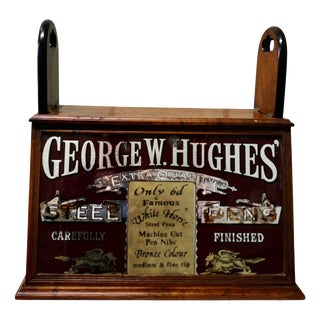 Victorian Stationer's Advertising Cupboard For Sale
