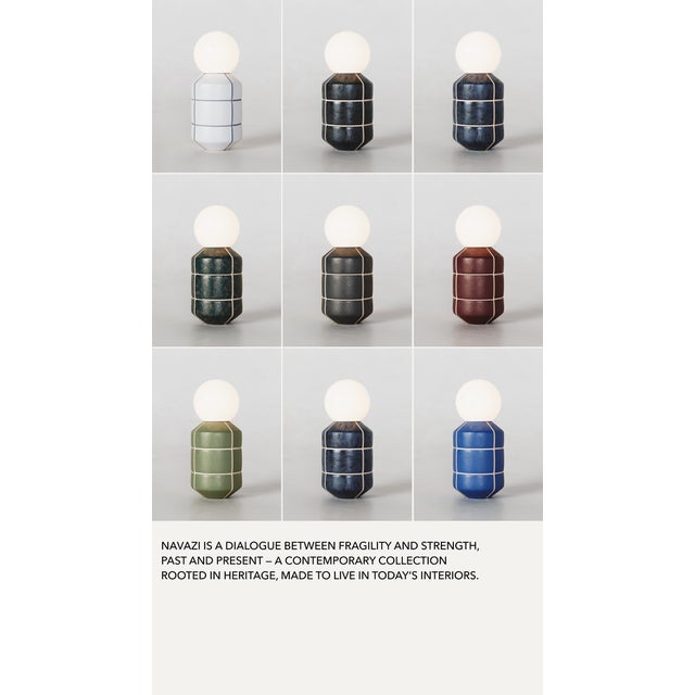 Ceramic Base Table Lamp by Svitanok For Sale - Image 4 of 9