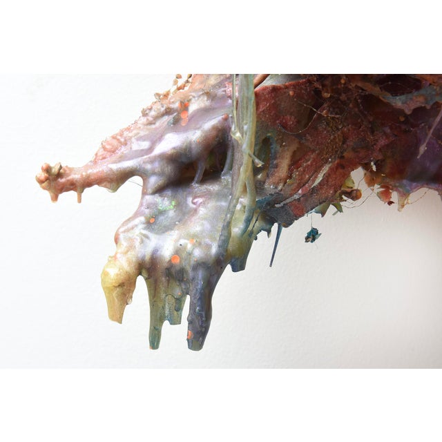 Christina Rodriquez MIxed Media Paint and Resin Wall Sculpture 2006 For Sale In Miami - Image 6 of 12