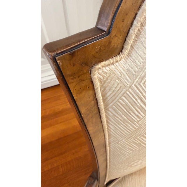 Late 20th Century Attributed to Mastercraft Burl Wood High-Back Dining Chairs, Set of 6 For Sale - Image 15 of 18