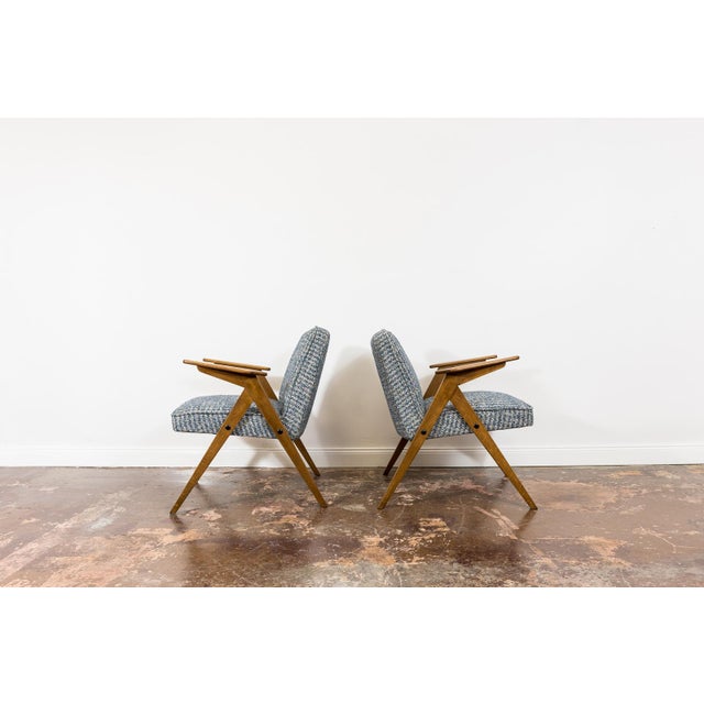 Wood Mid-Century Bunny Armchairs, 1970s, Set of 2 For Sale - Image 7 of 14