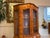 Baroque Style Inlaid Walnut Display Cabinet, 1980s For Sale - Image 10 of 13