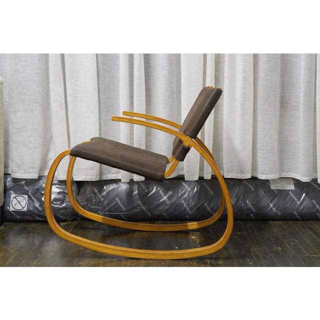Mid-Century Modern 1970's Bentwood Rocking Chair Attributed to Plycraft For Sale - Image 3 of 7