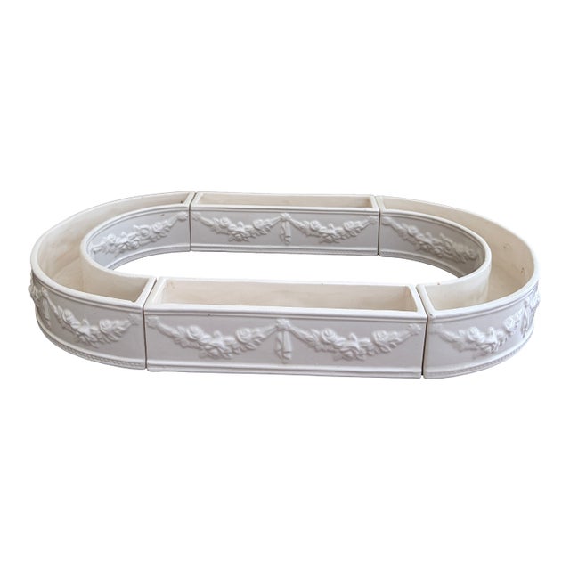 1960s Neoclassical White Porcelain Venetian Garden Centerpiece For Sale