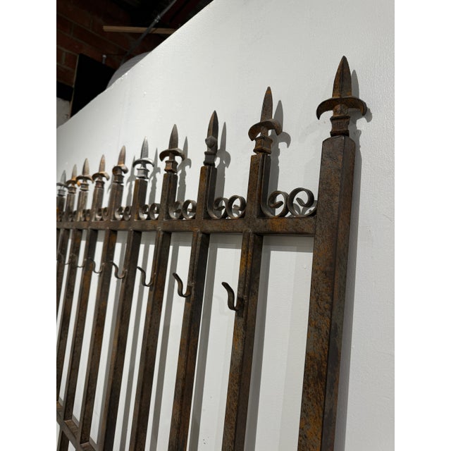 Rustic Iron Wine Bakers Pot Rack Butcher Block Chairish