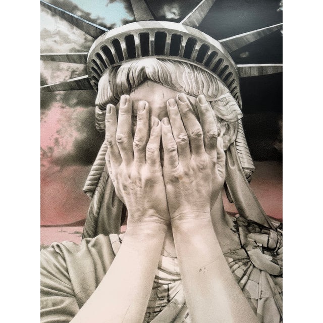 Gee Vaucher, Oh America, 1989, , Exhibition Poster, 2019 “Art Strike Back….” Printed in Denmark For Sale - Image 6 of 9