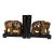 Decorative Hand-Carved Elephant Bookends For Sale