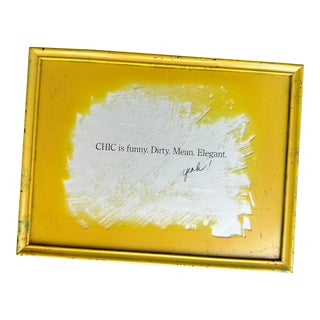 Vintage Chic Advertisement, Framed For Sale