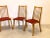 Set of 4 60s dining chairs in beech wood