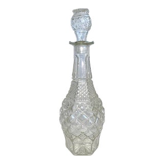 Vintage Anchor Hocking Wexford Decanter Quilted Glass For Sale