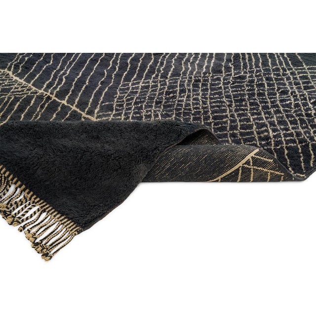 Premium Hand-Knotted Wool Rug | 13'3" X 9'9" | One of a Kind For Sale - Image 4 of 8