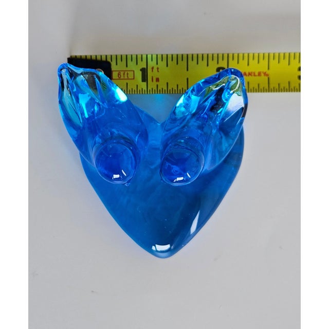 1990s Vintage Bluebird of Happiness Glass Art For Sale - Image 10 of 11