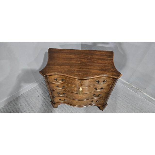 Small Serpentine Chest of Drawers For Sale - Image 6 of 10