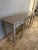 Bernhardt Criteria 78” Heather Gray Ash & Stainless Steel Console Table For Sale - Image 12 of 17