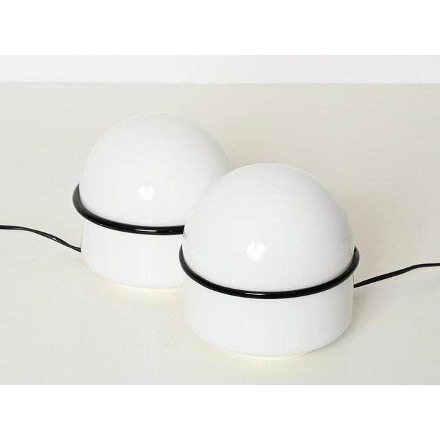 1960s Tecla Table Lamps in Murano Glass attributed to Noti Massar for Leucos, 1960s, Set of 2 For Sale - Image 5 of 16