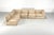 Mid-Century Modern Modular Sofa in Beige Tweed from Strafor, 1980s, Set of 6 For Sale - Image 3 of 8