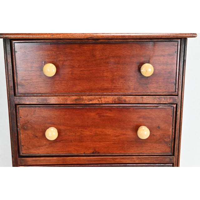 Brown Small Mahogany Chest of Drawers, 1960 For Sale - Image 8 of 18