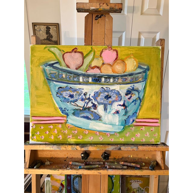Original painting in oil with fresh, layered pastel color and visible brushstrokes. Painted on gallery wrapped stretched...
