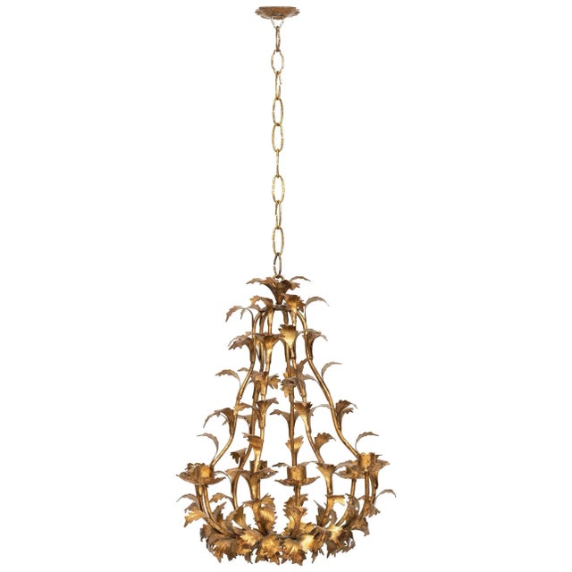 Swedish Pewter Chandelier, 1950s For Sale - Image 6 of 6