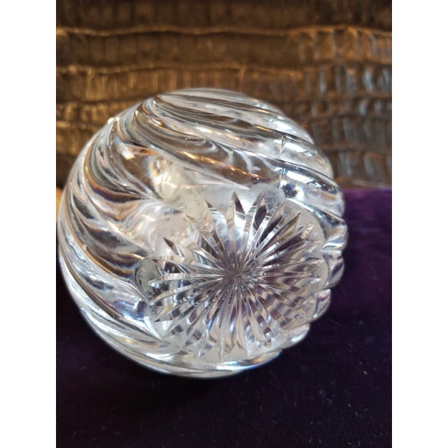 Silver 1900s Baccarat Crystal and Silver Inkwell For Sale - Image 8 of 10