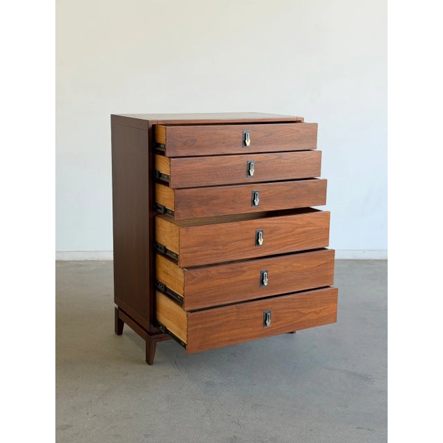 1960s Six Dresser Highboy by John Keal for Brown Saltman For Sale - Image 10 of 18