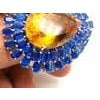 Bochic "Orient" Vintage Kyanite and Citrine Ring Set In 18K White Gold & Silver For Sale - Image 16 of 18