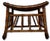 Excellent Hand Made Antique Oriental Revival Aesthetic Victorian Genuine Bamboo Footstool - Ottoman Circa 1880s For Sale - Image 10 of 18